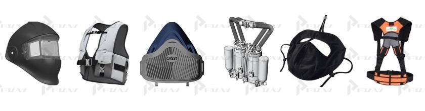 Защитные и спасательные жилеты, защитные маски, шлемы и каски, противогазы Патенты на промышленный образец класс 29-02 МКПО: дизайн и форма защитного и спасательного жилета, защитной маски, шлема и каски, противогаза