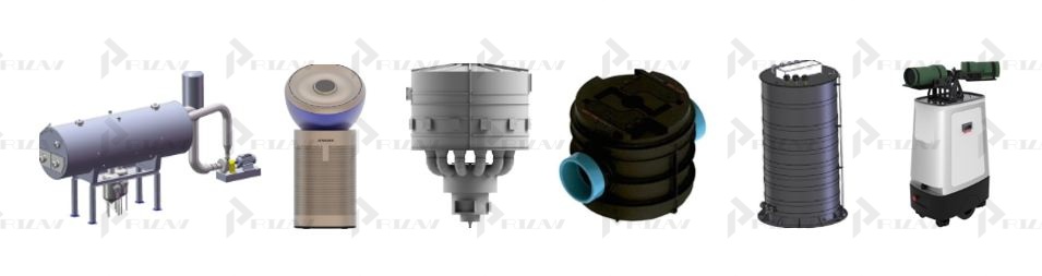 Печи для сжигания мусора, аппараты для дистилляции воды Патенты на промышленный образец класс 23-99 МКПО: дизайн и форма печи для сжигания мусора, аппаратв для дистилляции воды