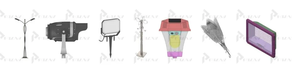 Фонарные столбы, уличные светильники, прожекторы Патенты на промышленный образец класс 26-03 МКПО: дизайн и форма фонарного столба, уличного светильника, прожектора